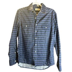 Taylor Stitch Blue Casual Button Down Shirt